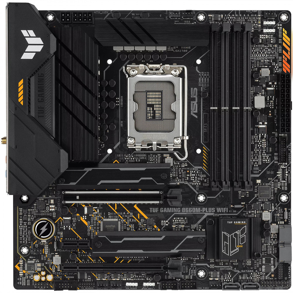 Материнская плата Asus TUF GAMING B660M-PLUS WIFI Micro-ATX, LGA 1700 - миниатюра 2