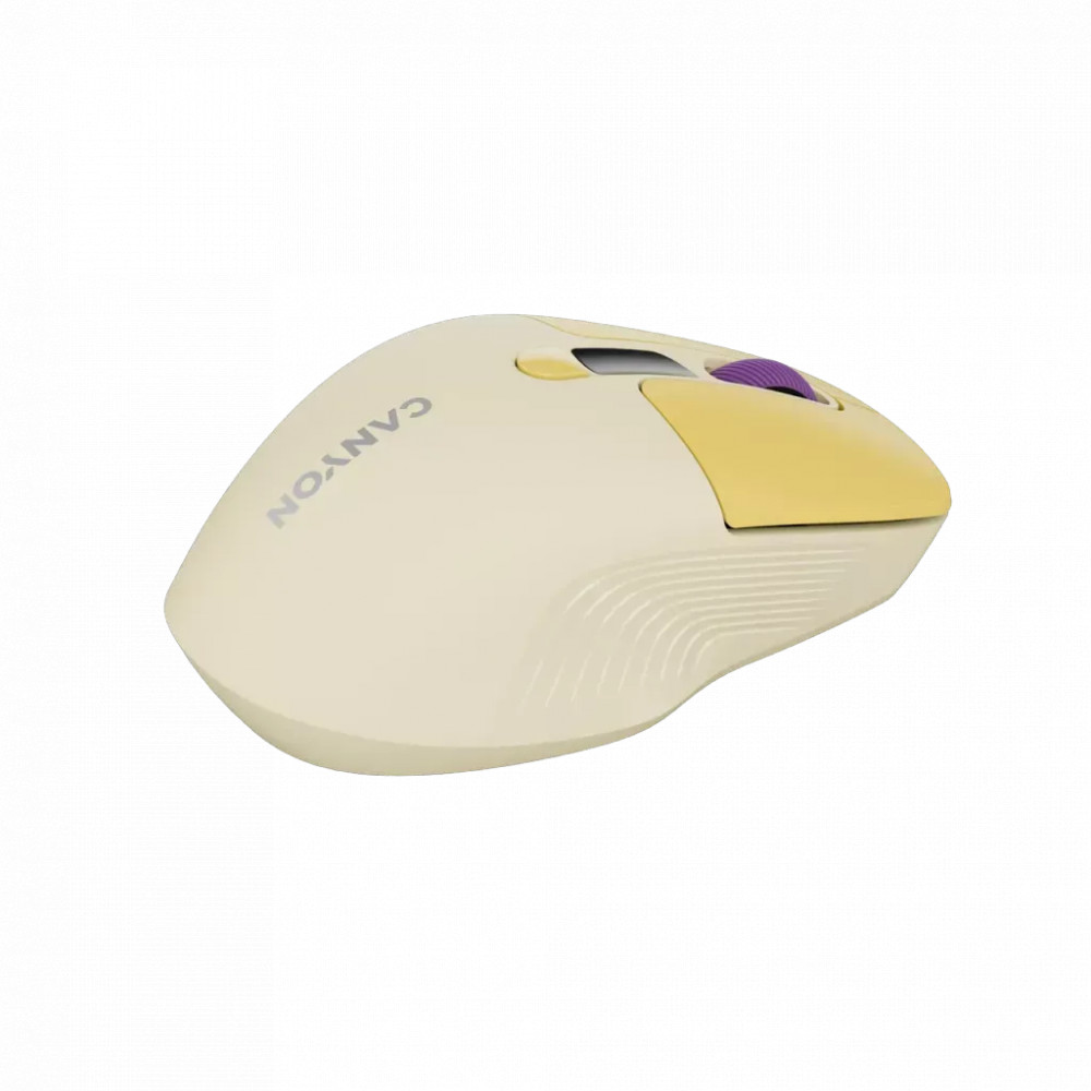 Мышь Canyon MW-26 LCD Silent Dual Mode Wireless Yellow CNS-CMSW26Y Бюджетные, Беспроводная - миниатюра 3