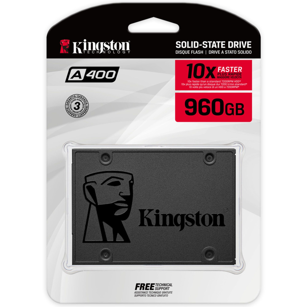 Жесткий диск Kingston A400 SA400S37/960G SSD (твердотельные), 960 ГБ, 2.5 дюйма, SATA - миниатюра 4