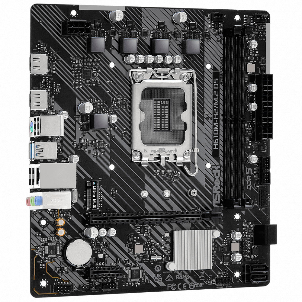 Материнская плата ASRock H610M-H2/M.2 D5 DDR5 Micro-ATX, LGA 1700 - миниатюра 3
