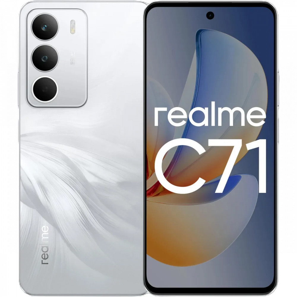 Смартфон REALME C71 6/128Gb White Swan (RMX5303) 6941764467095 128 Гб, 6 Гб — фото товара