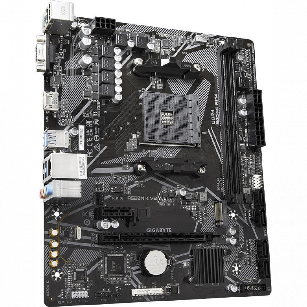 Материнская плата Gigabyte A520M K V2 Micro-ATX, AMD AM4 — фото товара
