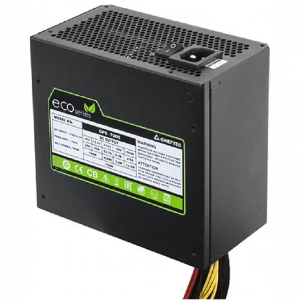 Блок питания Chieftec Eco GPE-700S 700 Вт - миниатюра 4