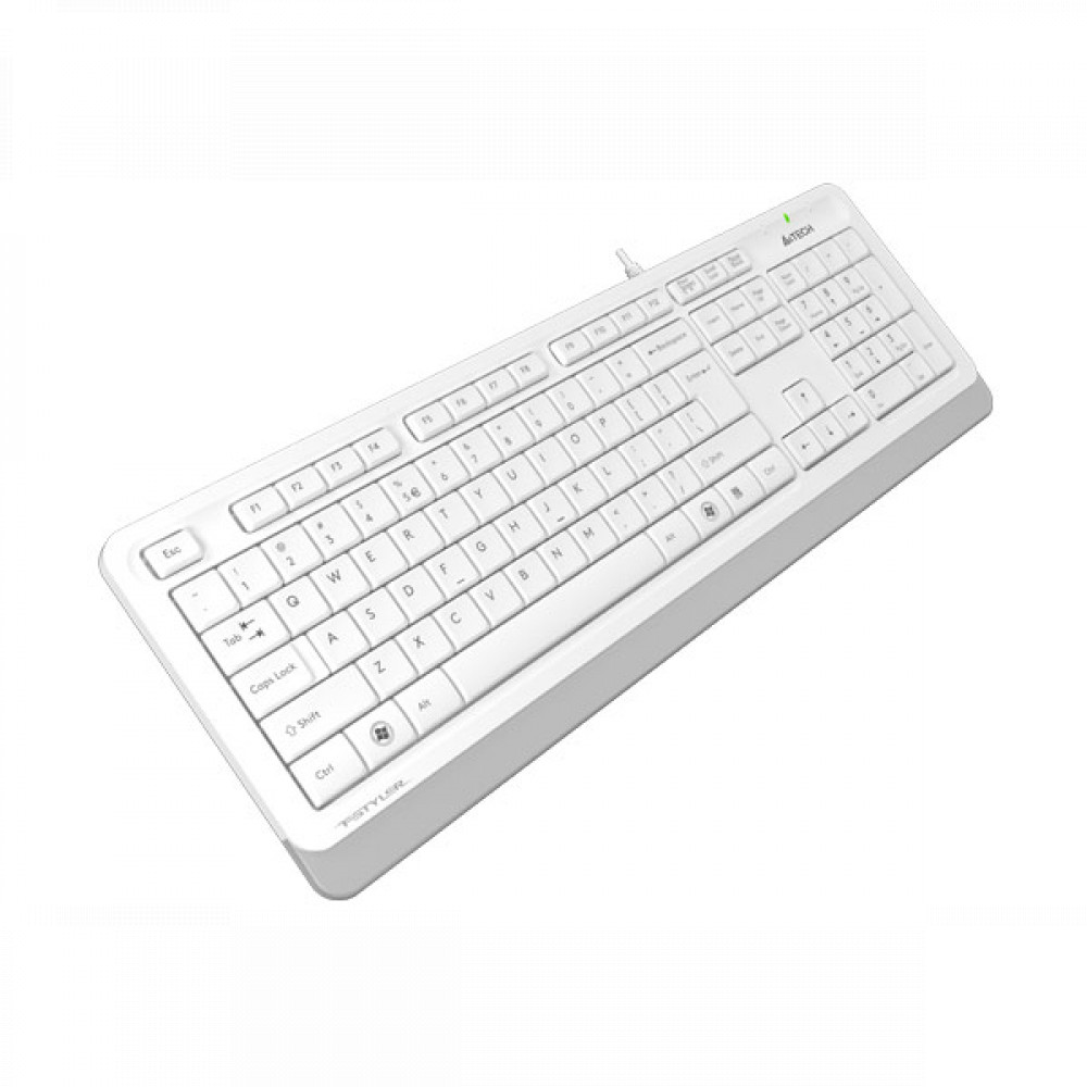 Клавиатура A4Tech Клавиатура Fstyler FK10 FK10 WHITE Проводная, USB - миниатюра 2