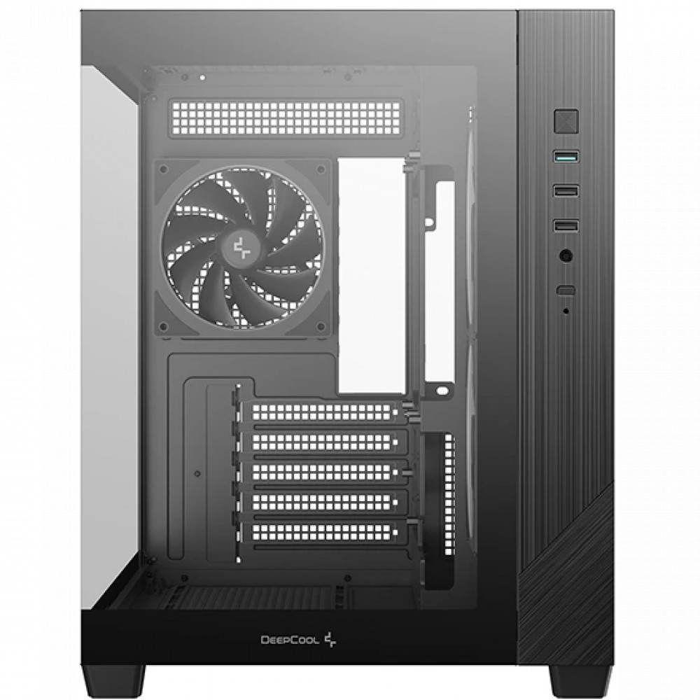 Корпус Deepcool CG330 3F Black R-CG330-BKNGM3-G Mini-Tower - миниатюра 2