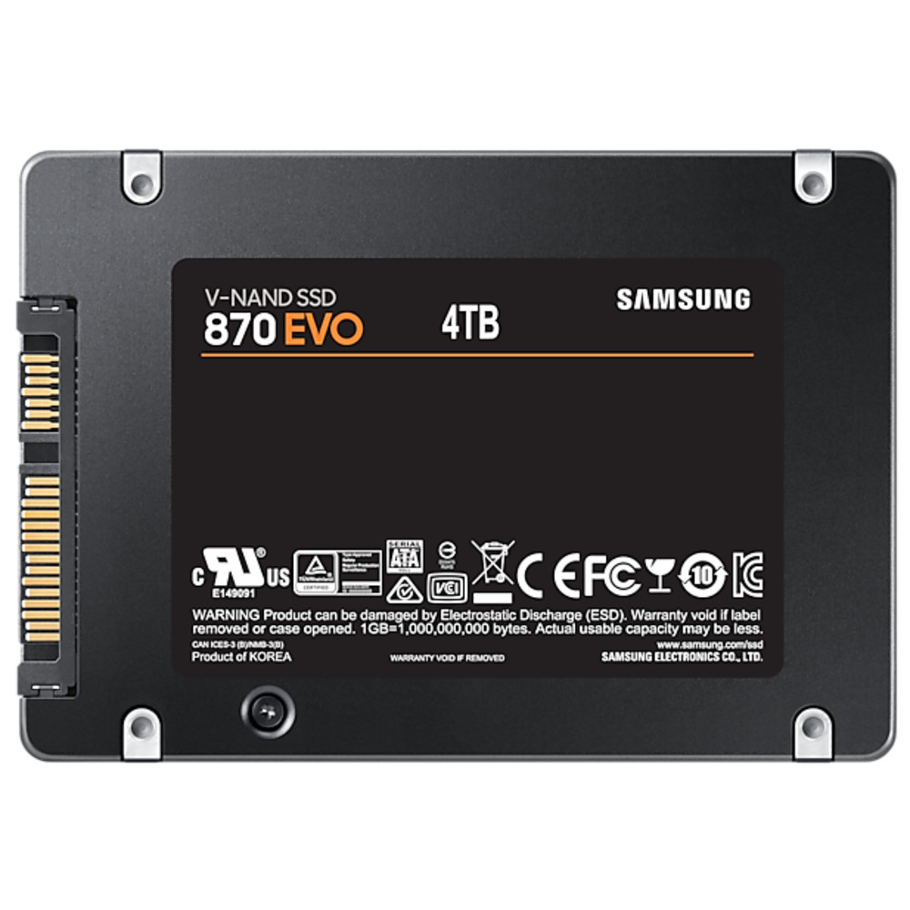 Жесткий диск Samsung 870 EVO MZ-77E4T0BW SSD (твердотельные), 4 ТБ, 2.5 дюйма, SATA - миниатюра 2