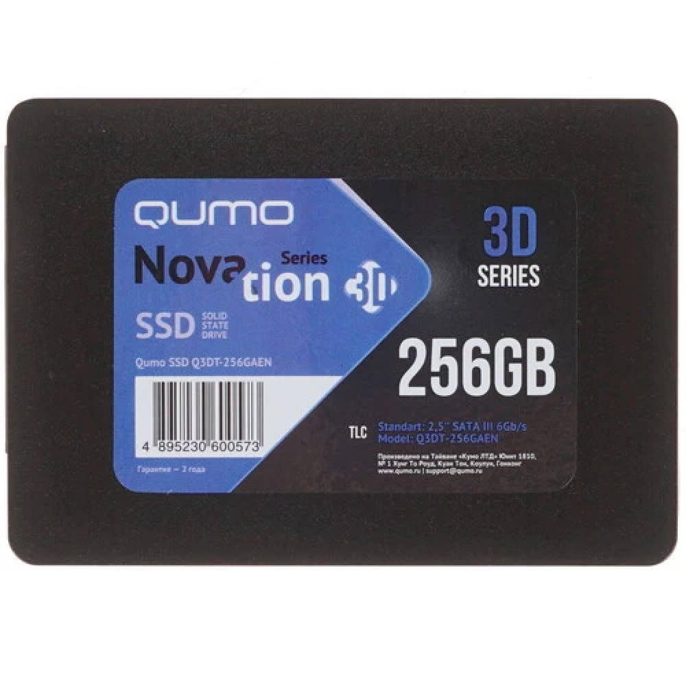 Жесткий диск Qumo Q3DQ-256GQNN SSD (твердотельные), 256 ГБ, 2.5 дюйма, SATA — фото товара