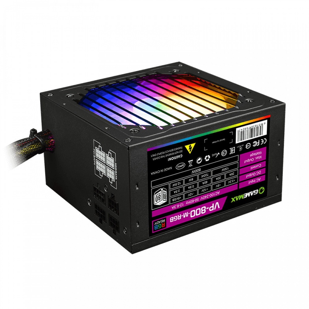 Блок питания GameMax VP-800-RGB v2 800 Вт - миниатюра 3