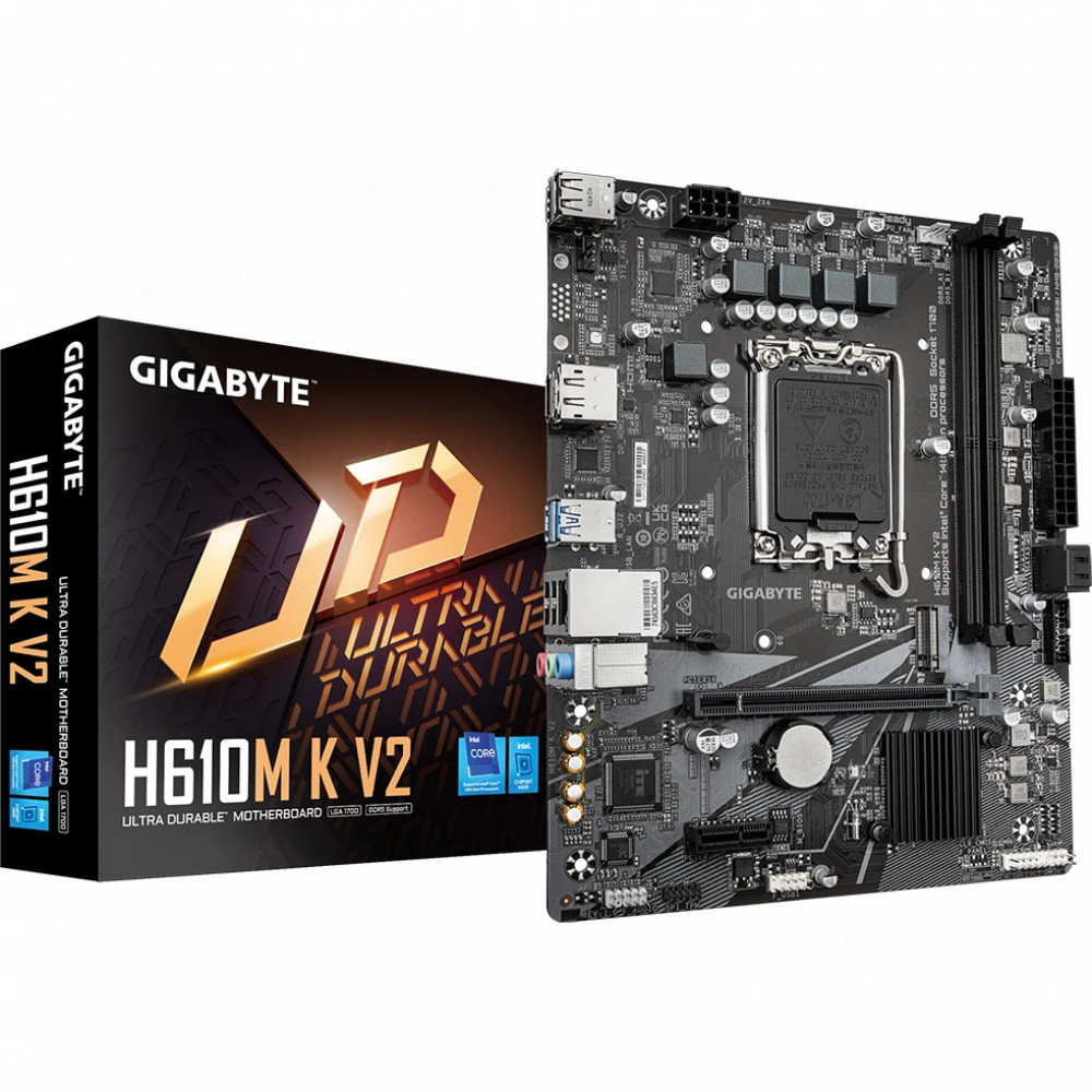 Материнская плата Gigabyte H610M K V2 Mini-ATX, LGA 1700 - миниатюра 4