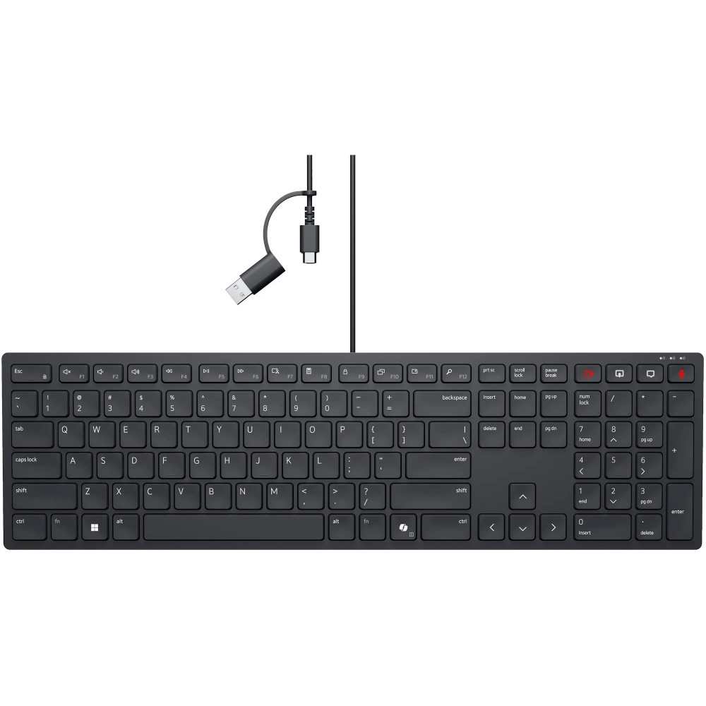 Клавиатура Dell KB525C, Black 580-BBTF Проводная, USB — фото товара