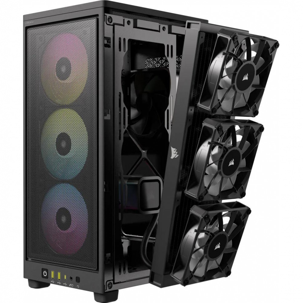 Корпус Corsair iCUE 2000D RGB Airflow Black CC-9011246-WW Mini-Tower - миниатюра 14