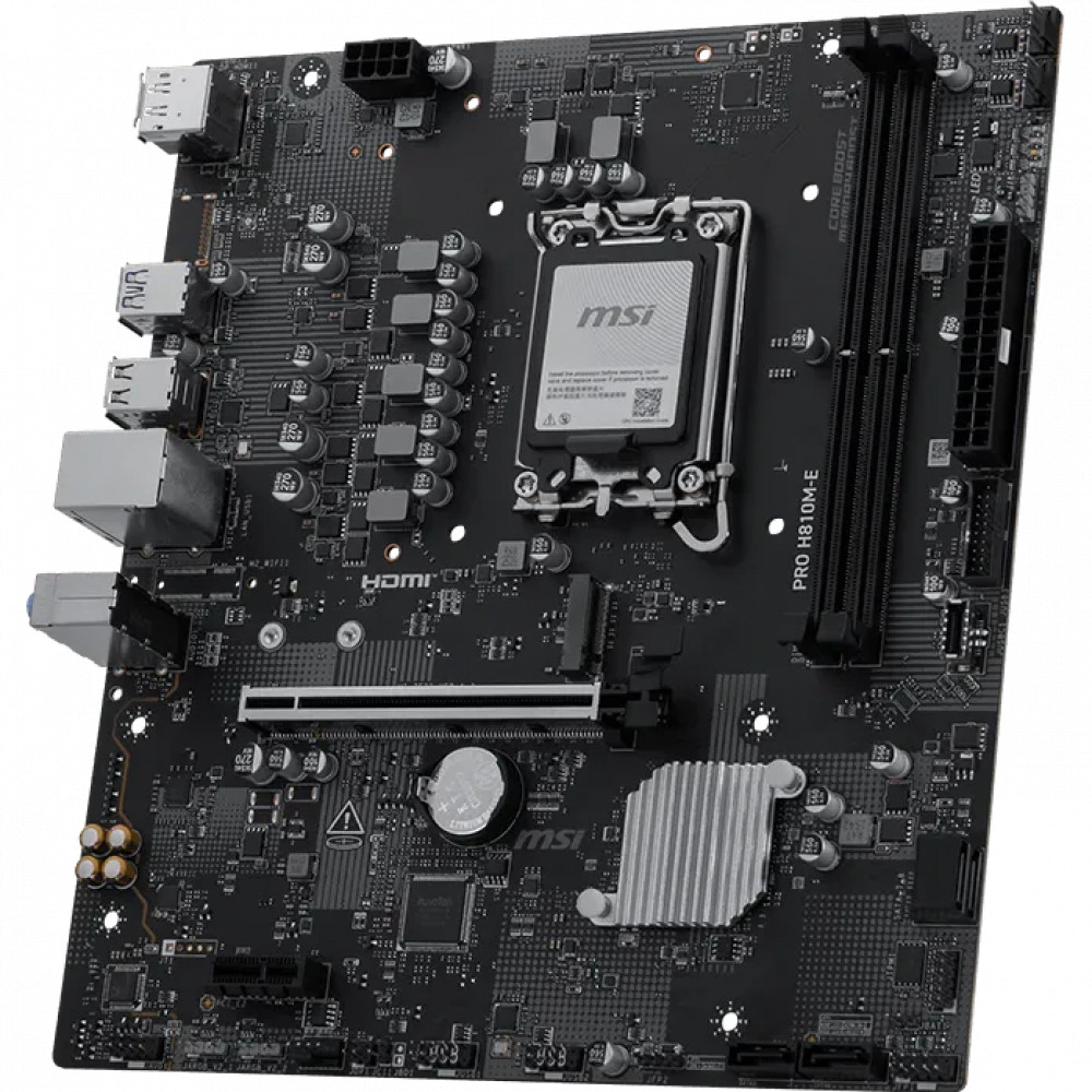 Материнская плата MSI PRO H810M-E Micro-ATX, LGA 1851 - миниатюра 3