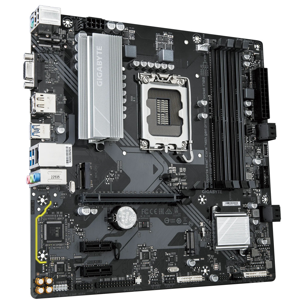 Материнская плата Gigabyte B760M D3HP DDR4 Micro-ATX, LGA 1700 - миниатюра 2