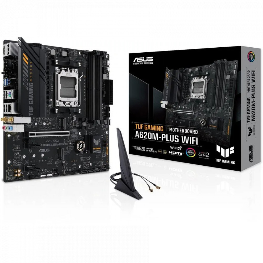 Материнская плата Asus TUF GAMING A620M-PLUS WIFI Micro-ATX, AMD AM5 - миниатюра 6