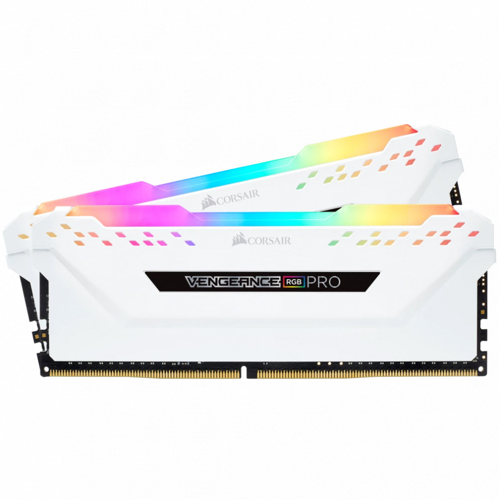 ОЗУ Corsair Vengeance RGB PRO CMW32GX4M2E3200C16W DIMM, DDR4, 32 Гб (2 х 16 Гб), 3200 МГц - миниатюра 3