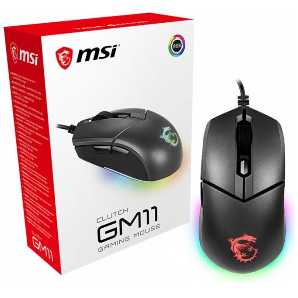 Мышь MSI Clutch GM11 Игровые, Проводная - миниатюра 5