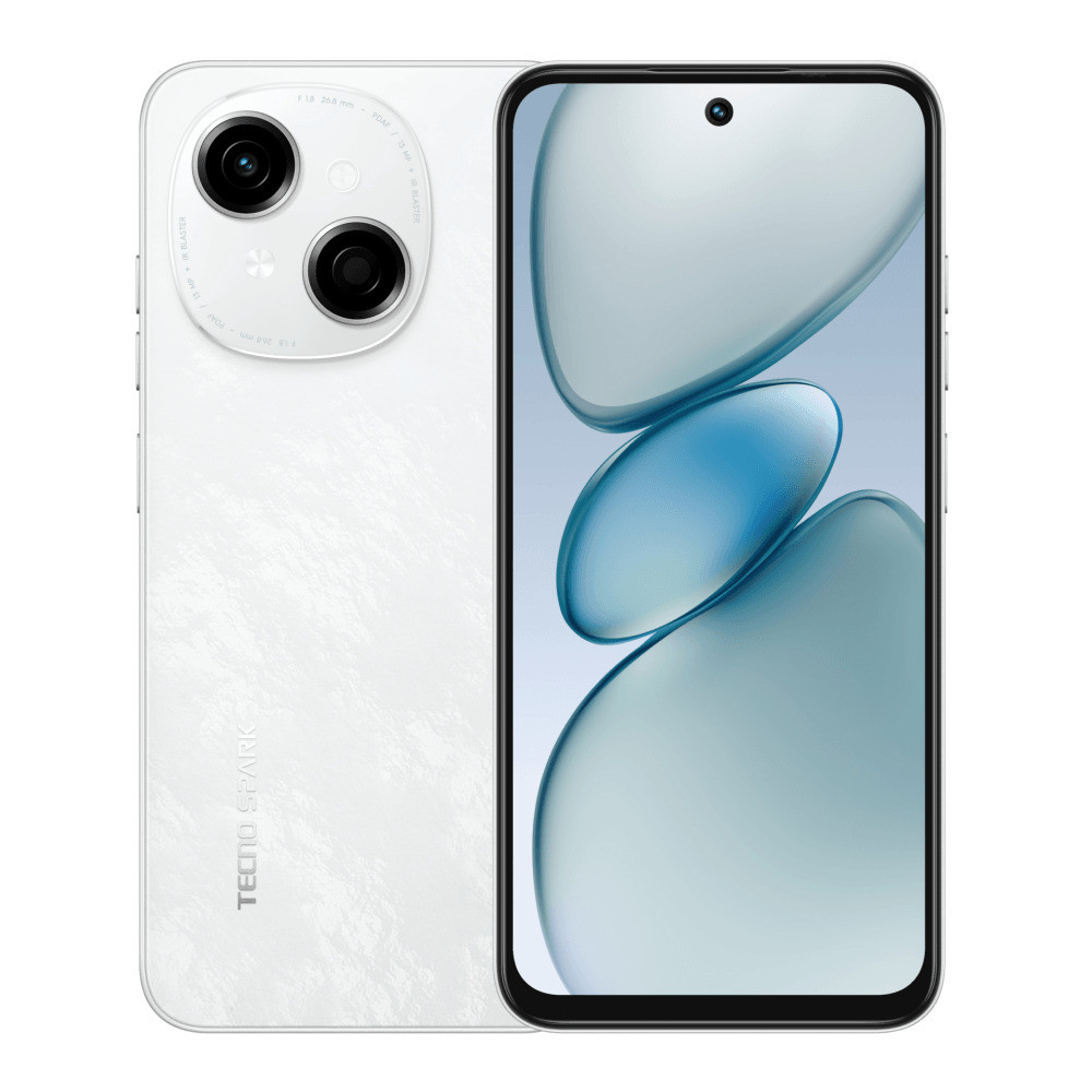 Смартфон TECNO SPARK Go 1 (3/64Gb) Glittery White KL4 64+3 Glittery White 64 Гб, 3 Гб — фото товара
