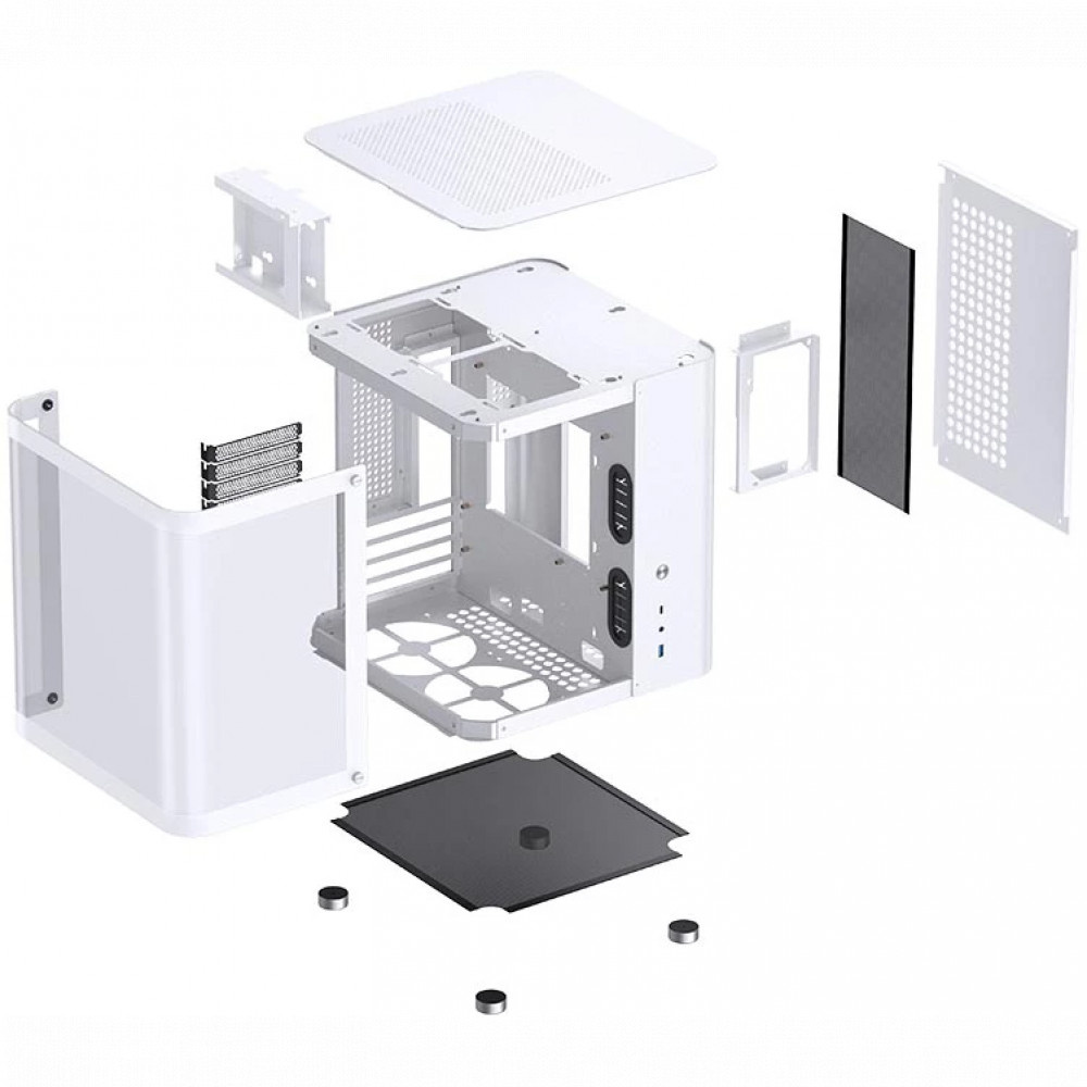Корпус Jonsbo TK-1 White Mini-Tower - миниатюра 5