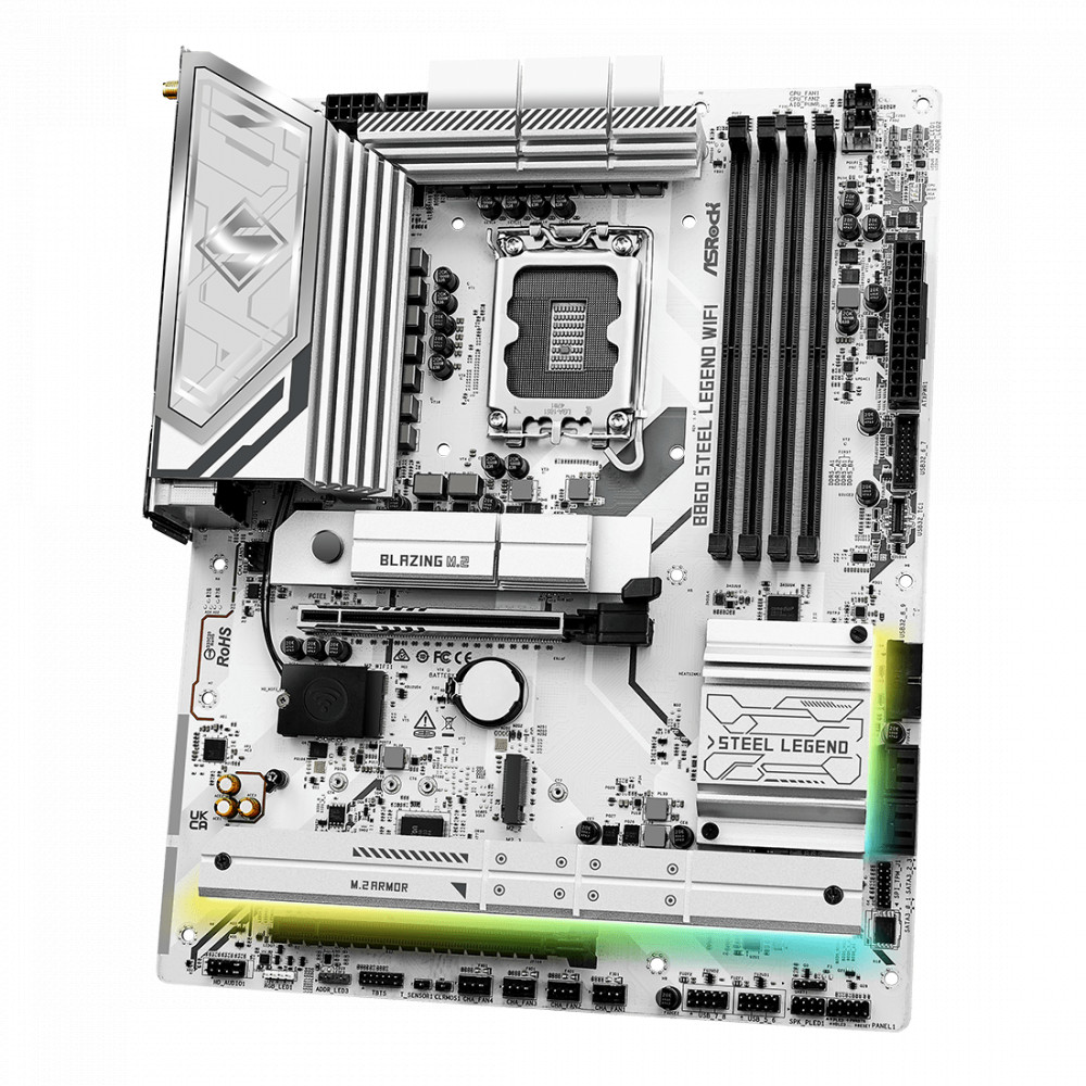 Материнская плата ASRock B860 STEEL LEGEND WIFI ATX, LGA 1851 - миниатюра 3
