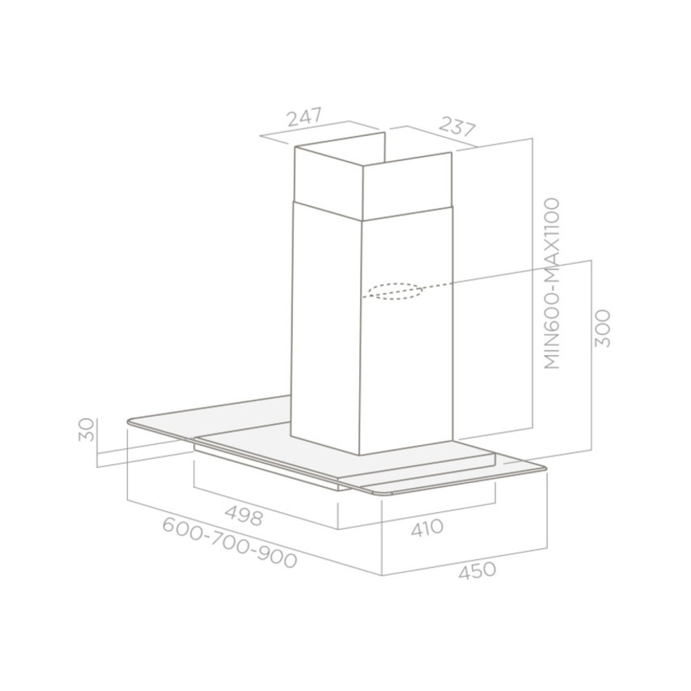 Вытяжка Elica FLAT GLASS IX/A/90 FLAT GLASS IX/A/90-68516390A - миниатюра 2