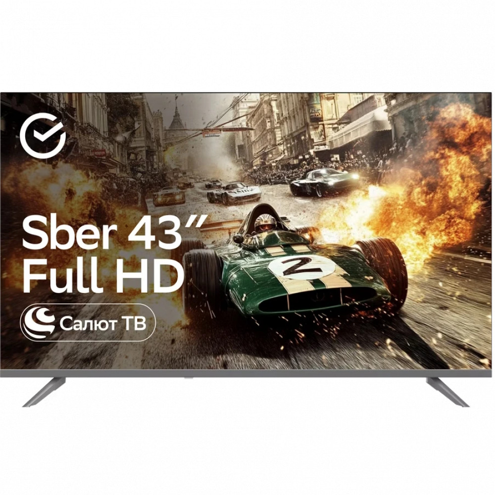 Телевизор Sber SDX-43F2014 43 ", Smart TV, Серый — фото товара