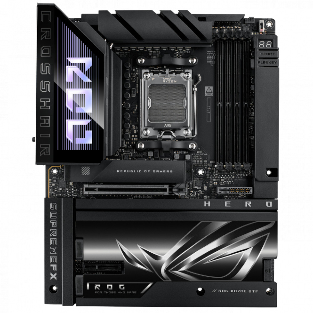 Материнская плата Asus ROG CROSSHAIR X870E HERO BTF ATX, AMD AM5 — фото товара
