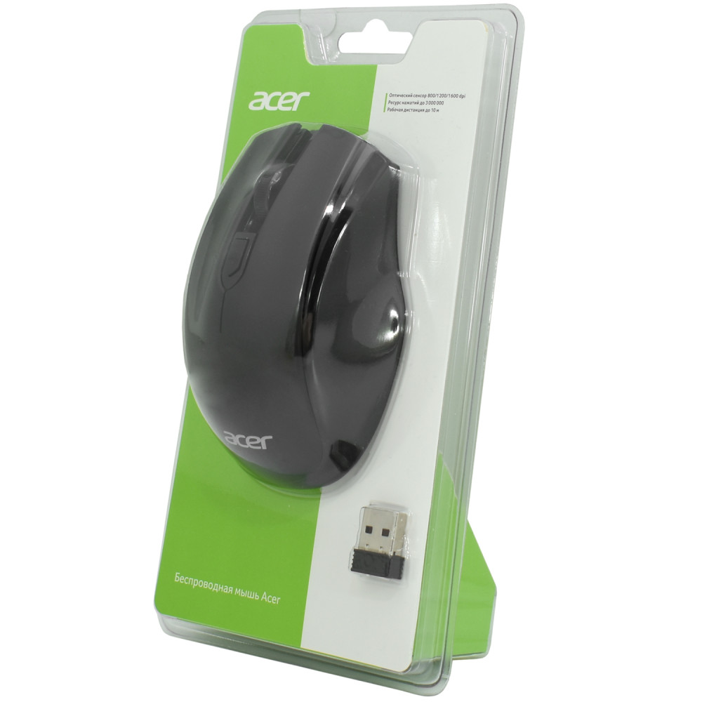 Мышь Acer OMR030 ZL.MCEEE.007 Бюджетные, Беспроводная — фото товара