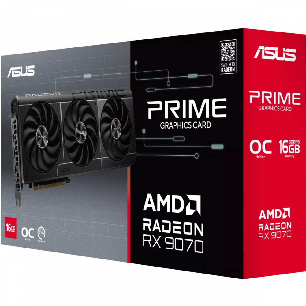 Видеокарта Asus Radeon RX 9070 PRIME OC 16Gb 90YV0MQ0-M0NA00 16 ГБ - миниатюра 5