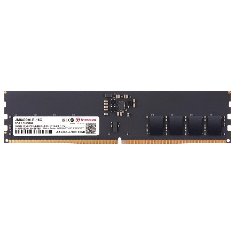 ОЗУ Transcend JM6400ALE-16G DIMM, DDR5, 16 Гб, 6400 МГц — фото товара
