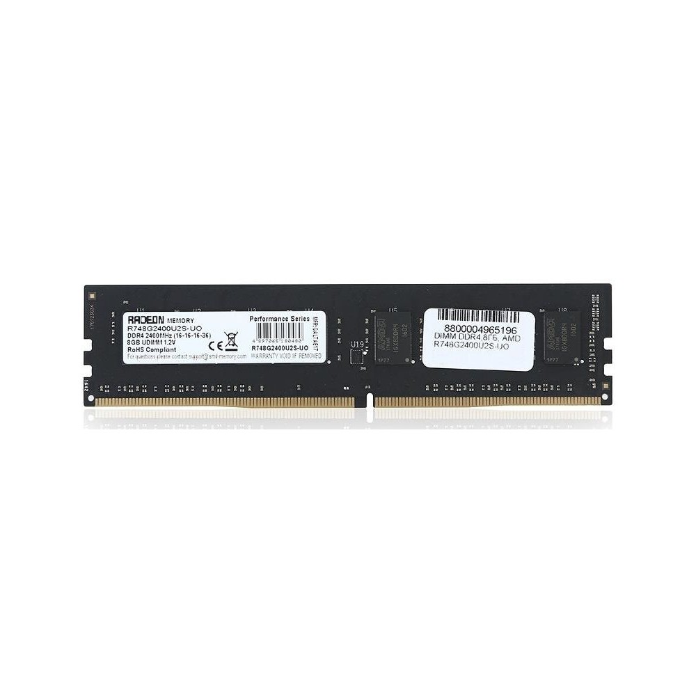 ОЗУ AMD R748G2400U2S-U DIMM, DDR4, 8 Гб, 2400 МГц — фото товара