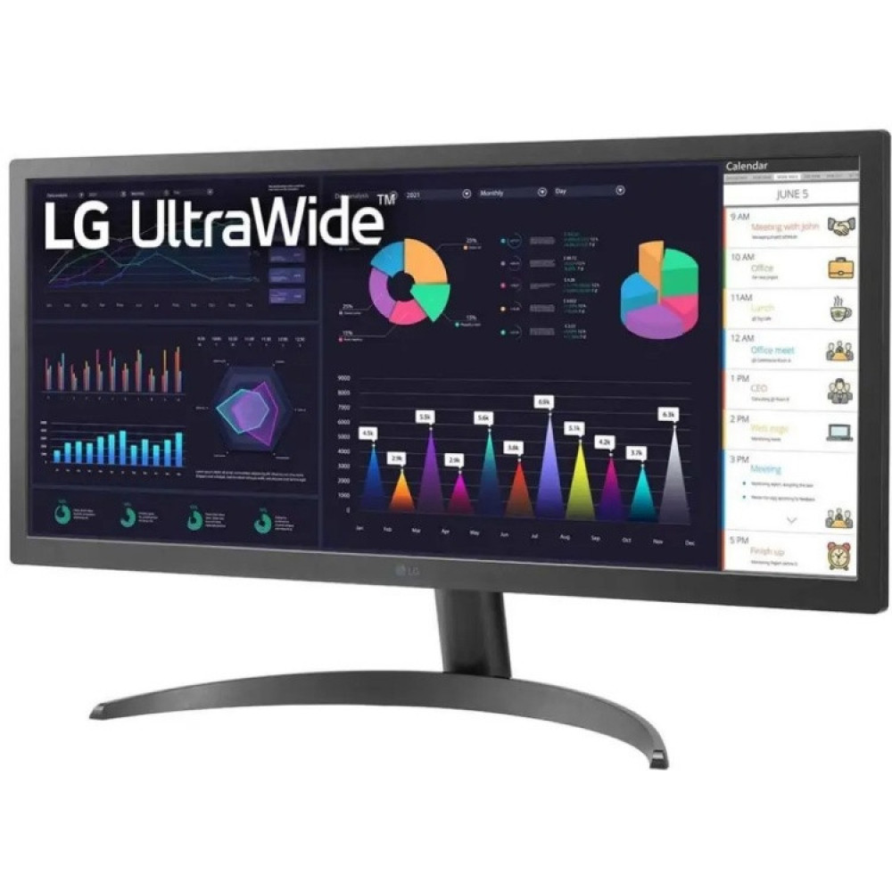 Монитор LG 26WQ500-B 25.7 ", IPS, Ultra-Wide Full HD 2560x1080 (21:9), 75 Гц - миниатюра 3