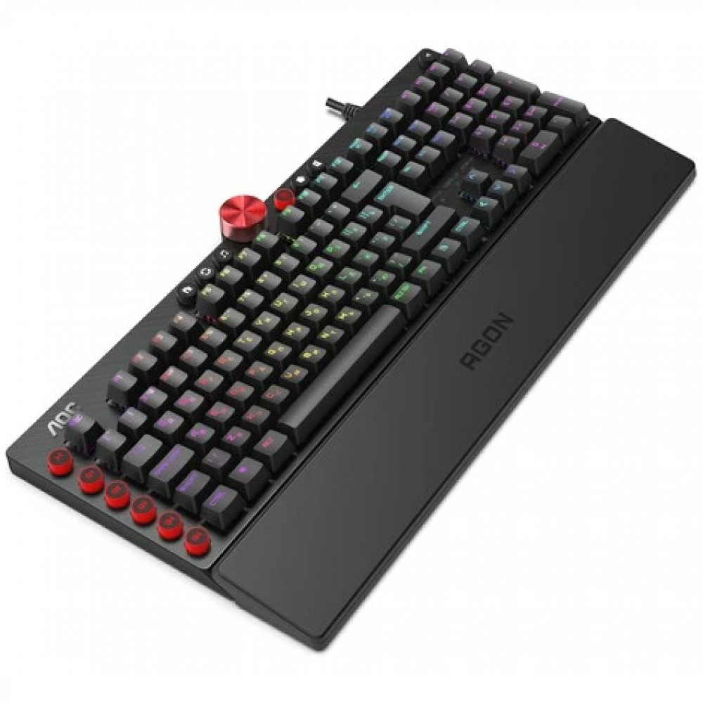 Клавиатура AOC AGK700 AGK700DR2R Проводная, USB - миниатюра 4