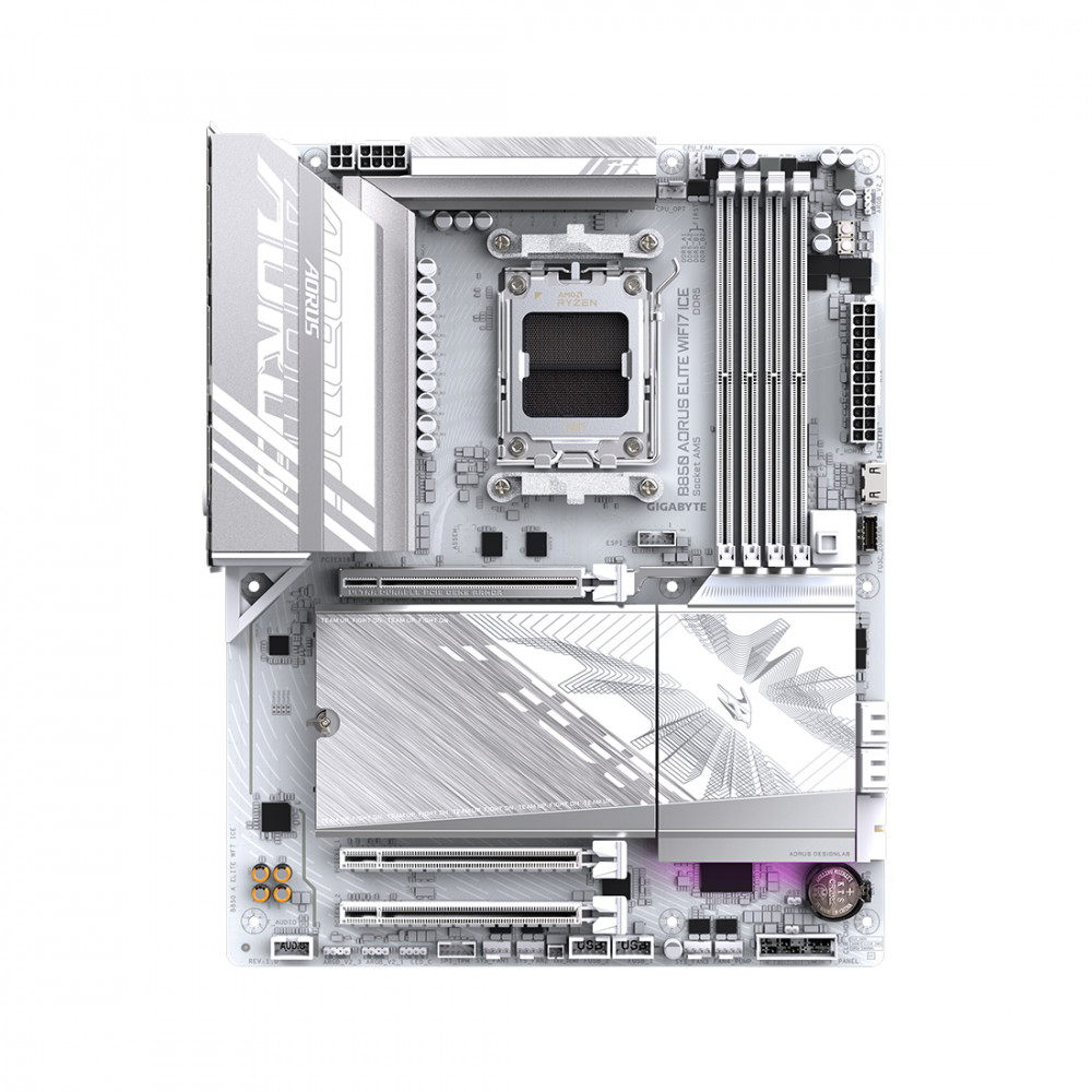 Материнская плата Gigabyte B850 AORUS ELITE WF7 ICE B850 A ELITE WF7 ICE ATX, AMD AM5 - миниатюра 2