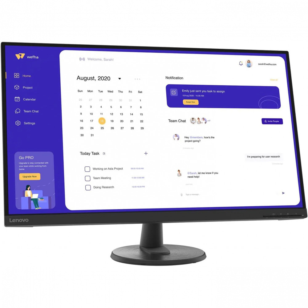 Монитор Lenovo D32u-45 67A1GAC2EU 31.5 ", VA, 4K UHD 3840x2160 (16:9), 60 Гц - миниатюра 2