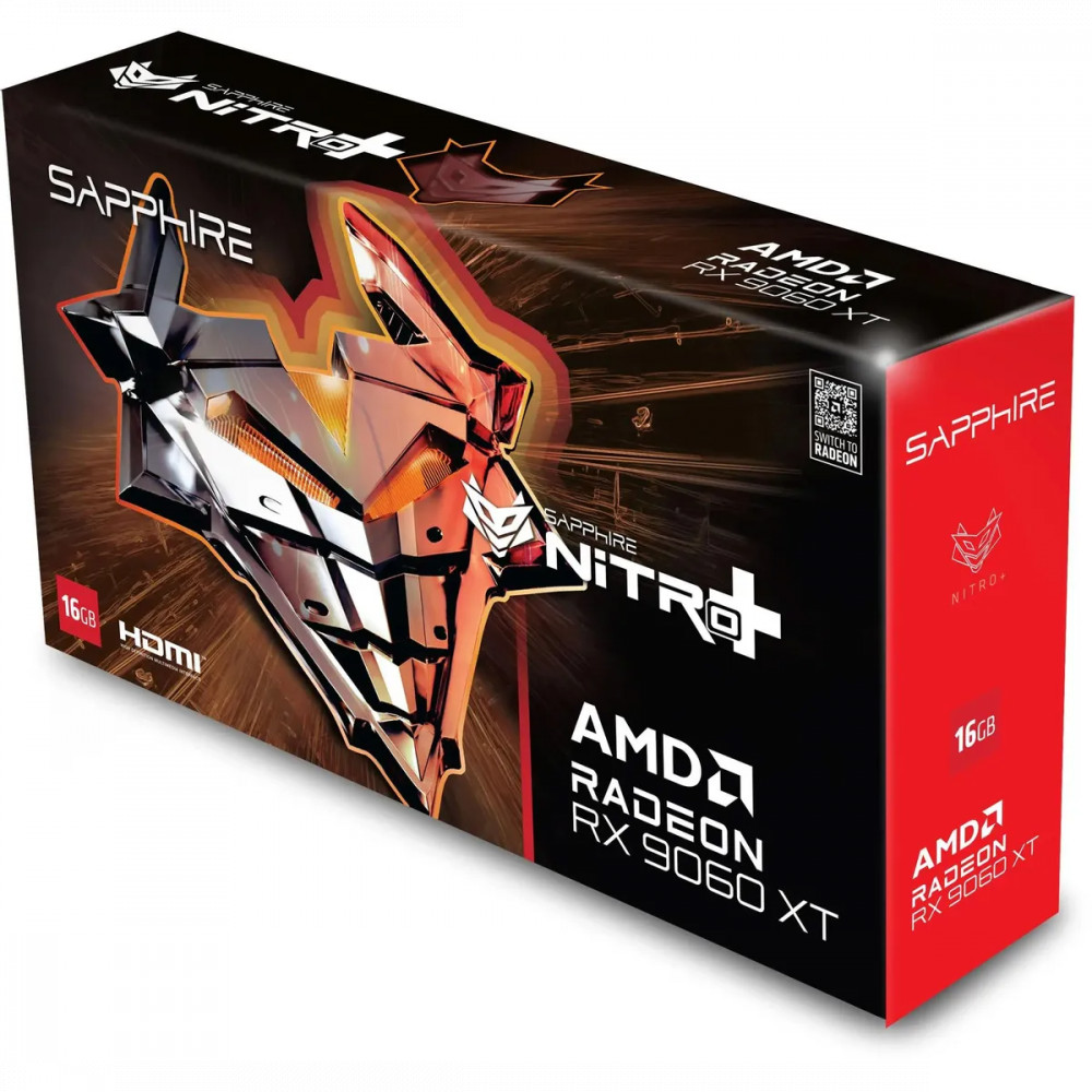 Видеокарта Sapphire AMD Radeon RX 9060XT 11350-01-20G NITRO+AMD 16 ГБ - миниатюра 6