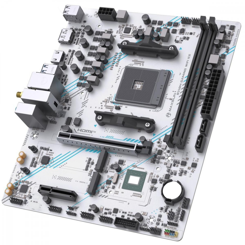 Материнская плата Maxsun MS-B550M GAMING WIFI ICE 6940709661529 Micro-ATX, AMD AM4 - миниатюра 2