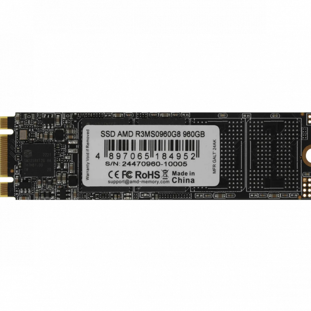 Жесткий диск AMD R3MS0960G8 SSD (твердотельные), 960 ГБ, M.2, SATA — фото товара