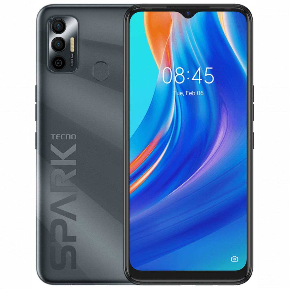 Смартфон TECNO Spark 7 KF6N/64GB/MAGNET BLACK 64 Гб, 4 Гб — фото товара