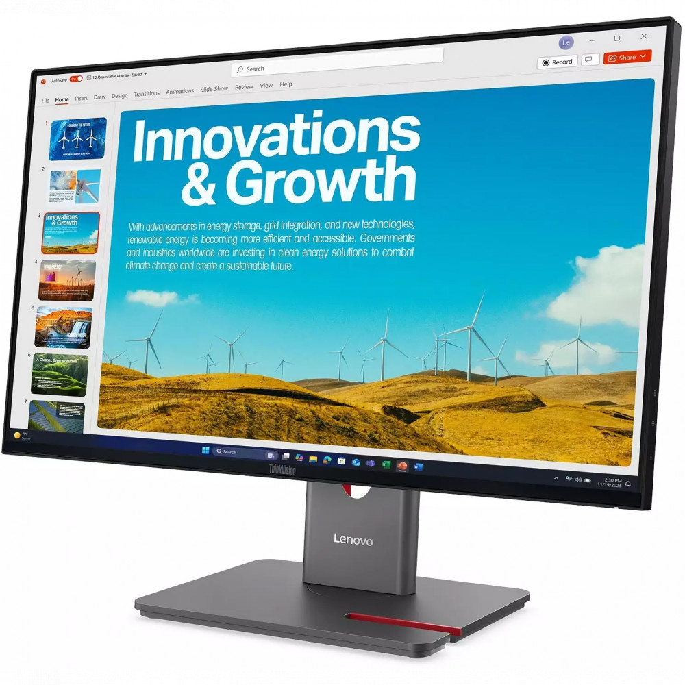 Монитор Lenovo ThinkVision P24QD-40 64B1GAT1UK 23.8 ", IPS, Quad HD 2560x1440 (16:9), 120 Гц - миниатюра 2