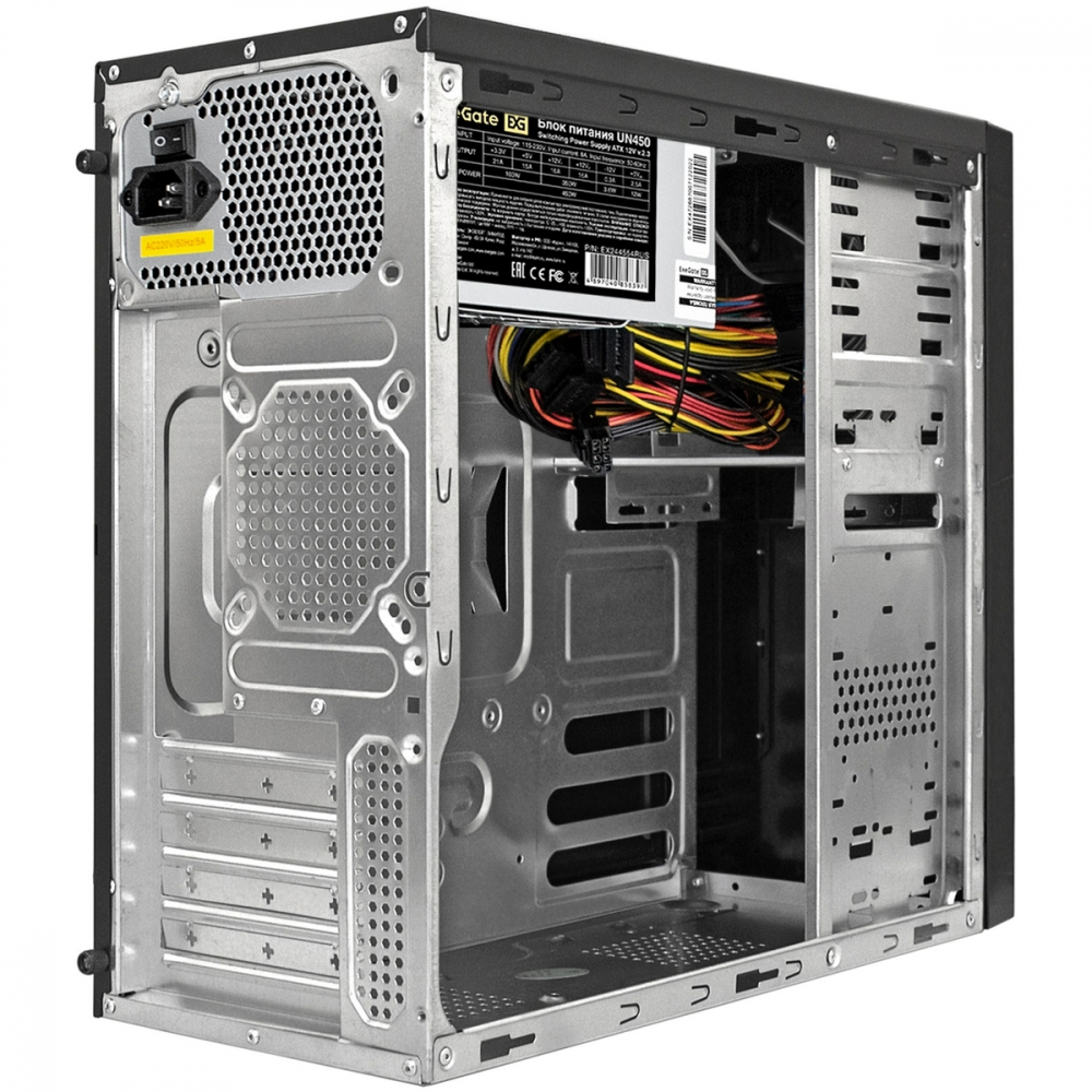 Корпус ExeGate MA-372UX-UN450 EX283237RUS Mini-Tower - миниатюра 2