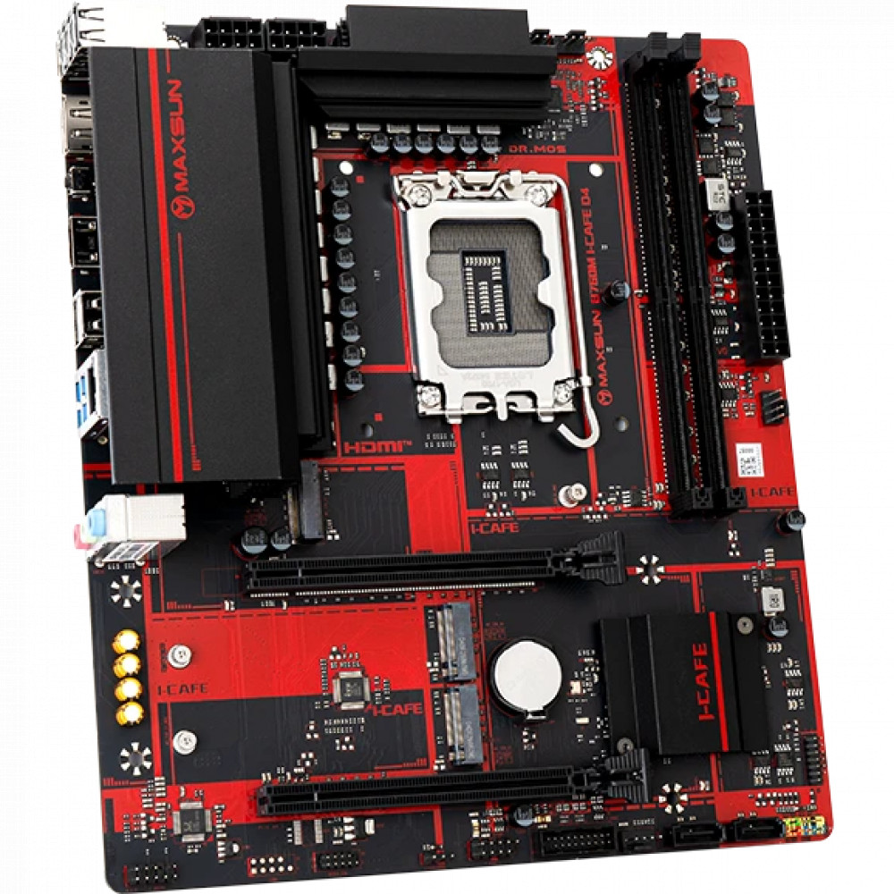 Материнская плата Maxsun MS-B760M I-CAFE D4 Micro-ATX, LGA 1700 - миниатюра 2