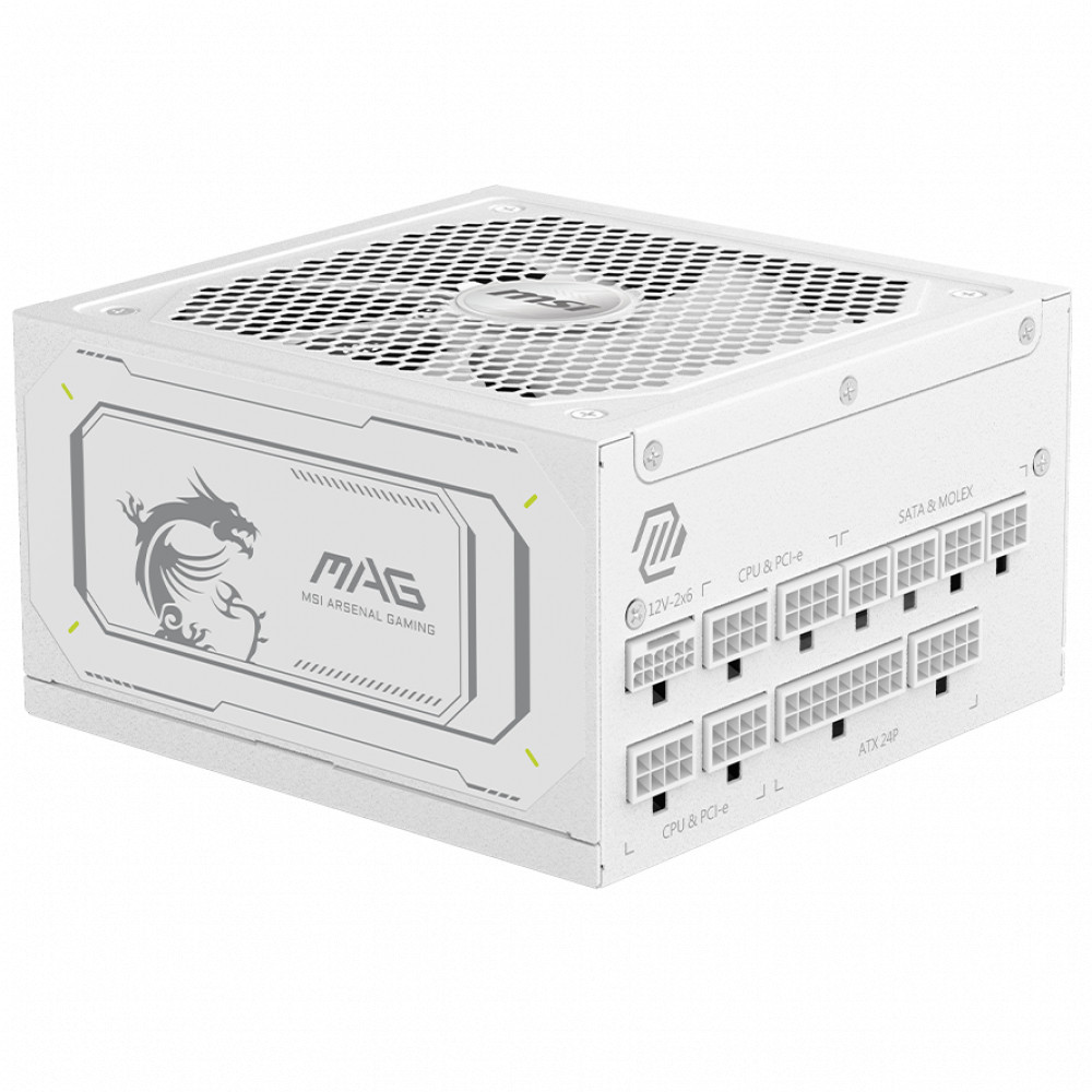 Блок питания MSI MAG A1000GL PCIE5 WHITE 306-7ZP9B51-CE0 1000 Вт, 80+ Gold — фото товара