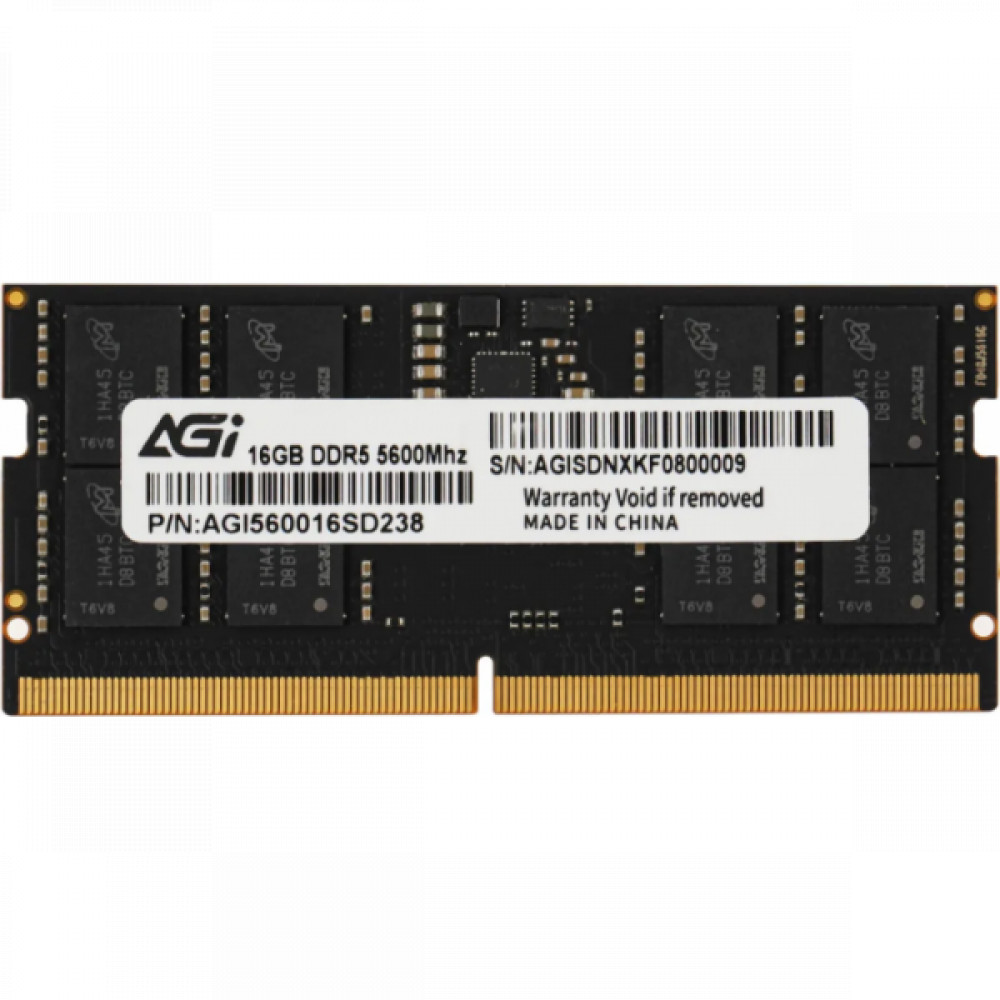 ОЗУ AGI AGI560016SD238-ST SO-DIMM, DDR5, 16 Гб, 5600 МГц — фото товара