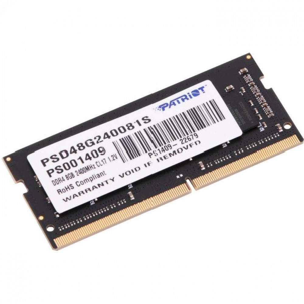ОЗУ Patriot Signature PSD48G320081S SO-DIMM, DDR4, 8 Гб, 3200 МГц — фото товара