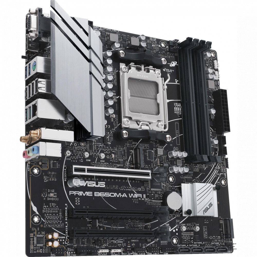 Материнская плата Asus PRIME B650M-A WIFI II Micro-ATX, AMD AM5 - миниатюра 3