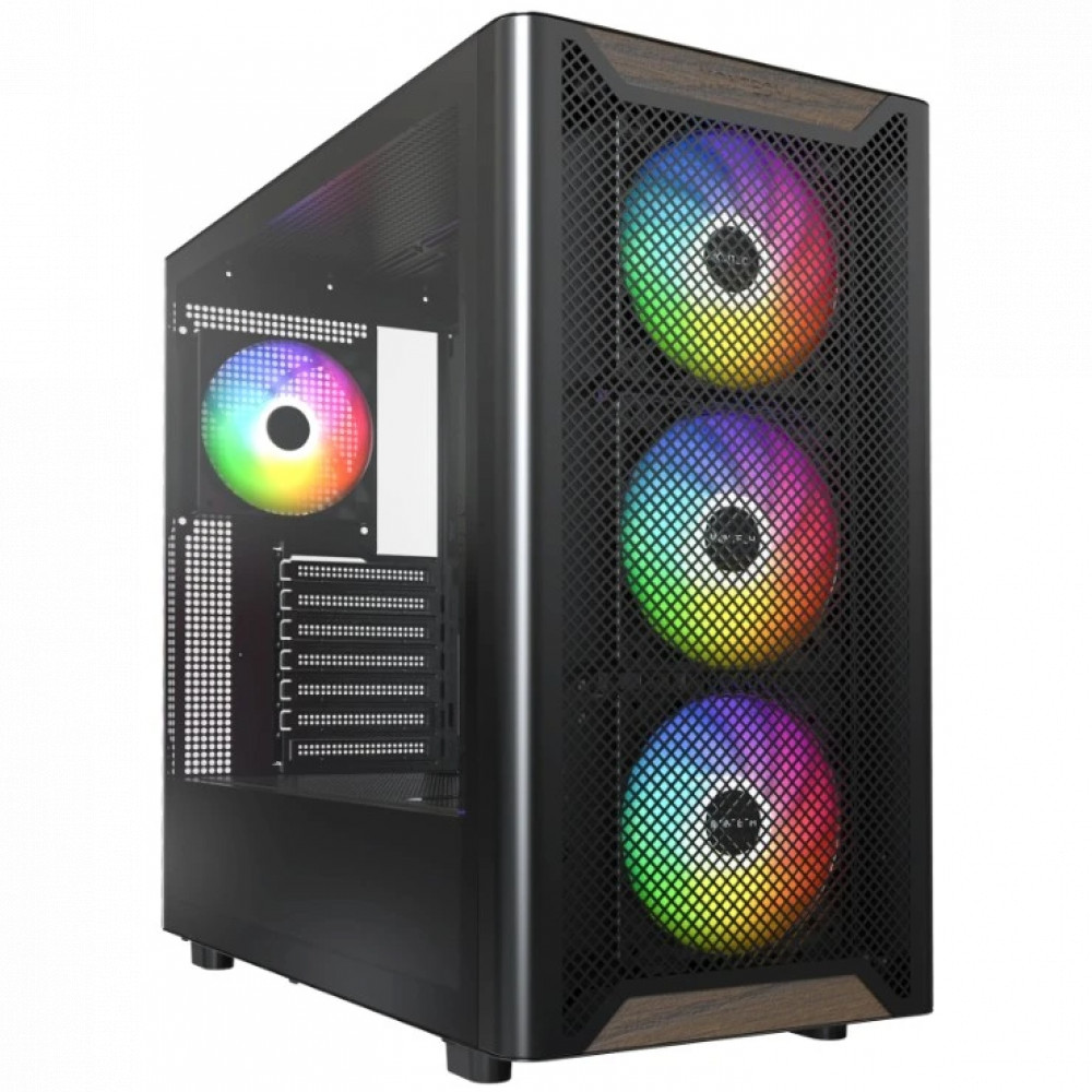 Корпус Montech XR WOOD BLACK Mid-Tower — фото товара