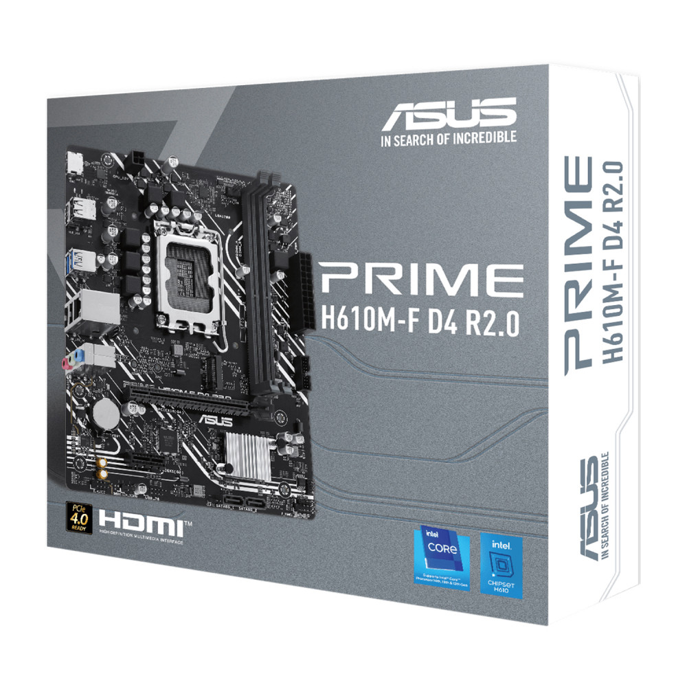 Материнская плата Asus PRIME H610M-F D4 R2.0 Micro-ATX, LGA 1700 - миниатюра 4