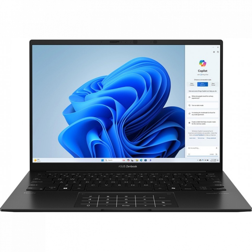 Ноутбук Asus Zenbook 14 OLED UM3406KA-QD331 90NB14U1-M00MY0 14 ", WUXGA 1920x1200 (16:10), AMD, Ryzen AI 5, 16 Гб, 512 ГБ, Radeon 840M Graphics — фото товара