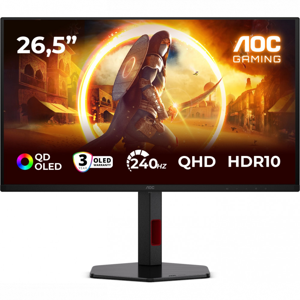 Монитор AOC Q27G4ZDR 26.5 ", QD-OLED, Quad HD 2560x1440 (16:9), 240 Гц — фото товара