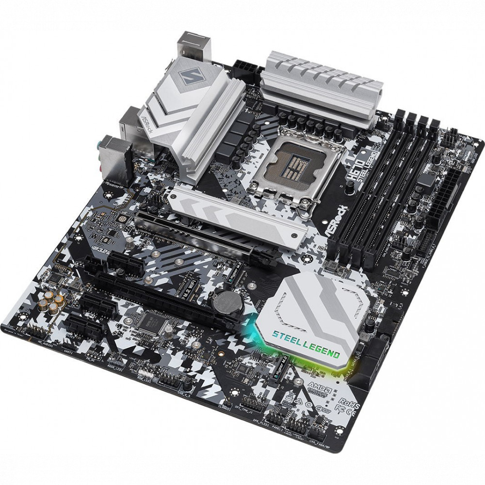 Материнская плата ASRock H670 STEEL LEGEND ATX, LGA 1700 - миниатюра 3